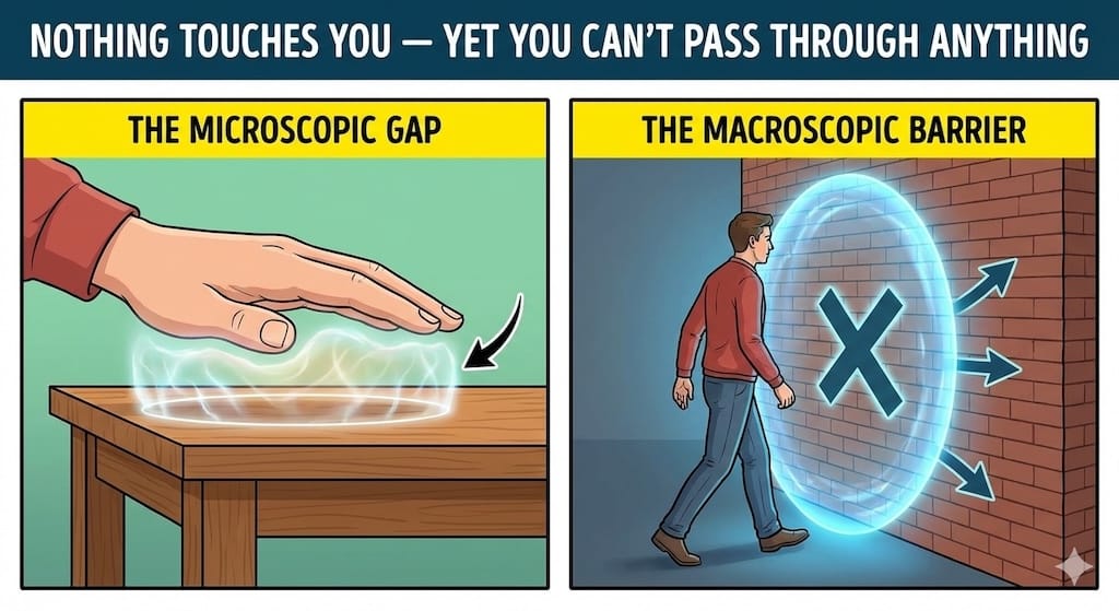 Nothing Touches You — Yet You Can’t Pass Through Anything