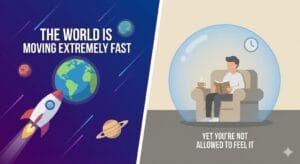 The World Is Moving Extremely Fast — Yet You’re Not Allowed to Feel It