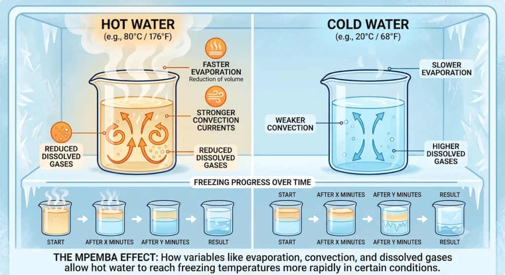 Why Hot Water Freezes Faster Than Cold Water